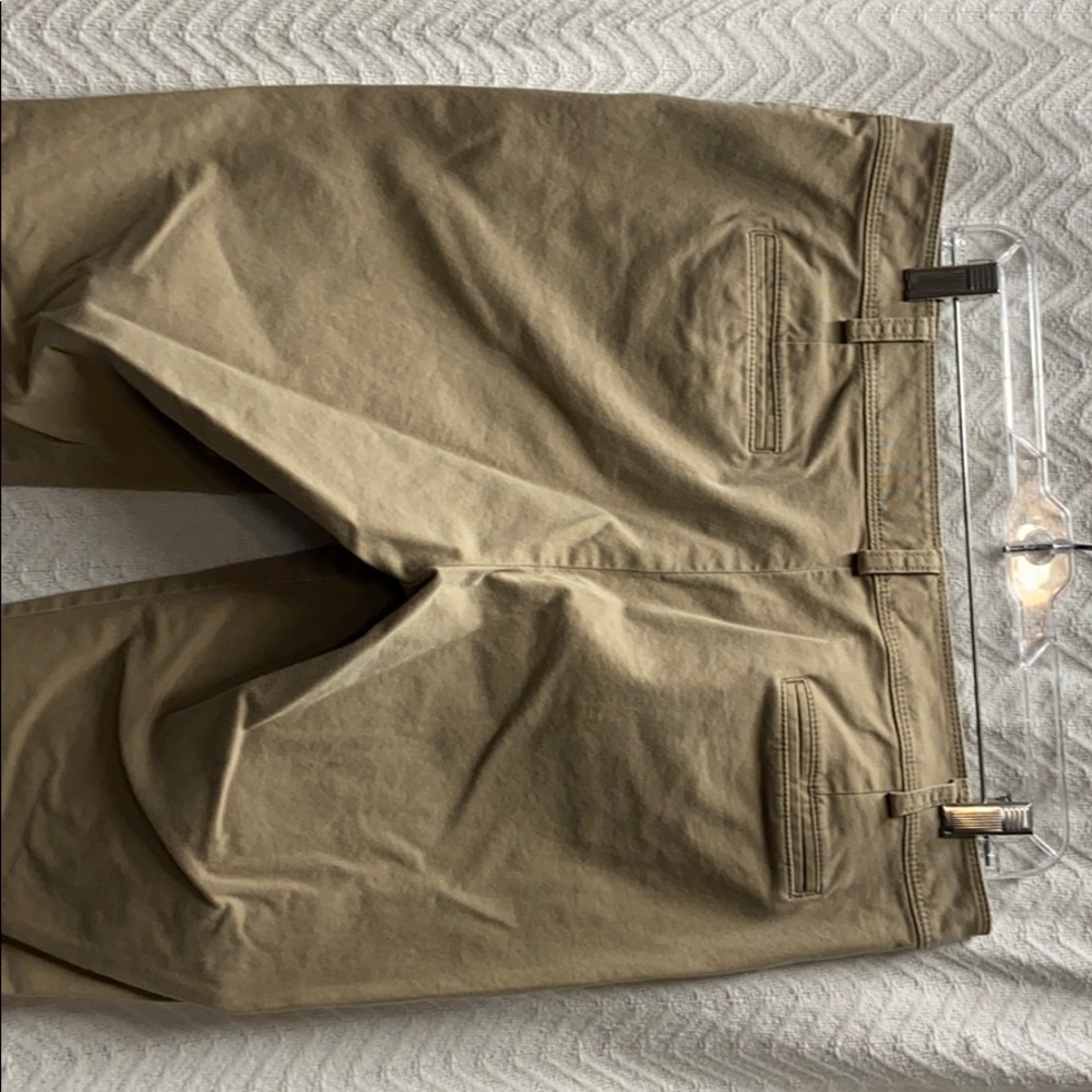Talbots khaki zippered pants size 14 petite - Picture 5 of 8